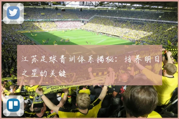 江苏足球青训体系揭秘：培养明日之星的关键